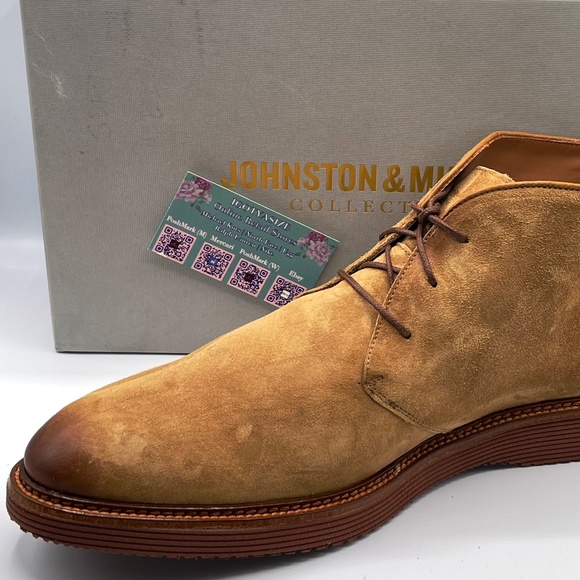 JOHNSTON & MURPHY COLLECTION JAMESON 'MADE IN ITALY' CHUKKA BOOT - Picture 5 of 11